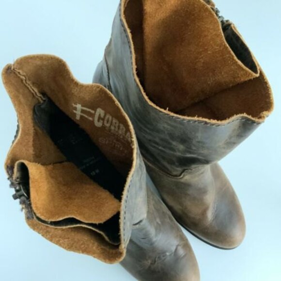 Corral Boots Size 10M Brown Short Leather Distressed Boots - Picture 10 of 12